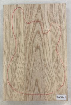 Body Swamp Ash, 3-pcs. edgeglued, Unique Piece #115